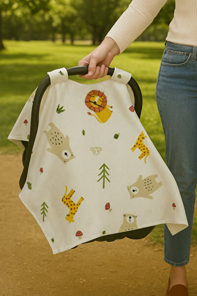 minial Puset Örtüsü Pazen Yumuşak %100 Organik Bebek Örtüsü 4 Mevsim