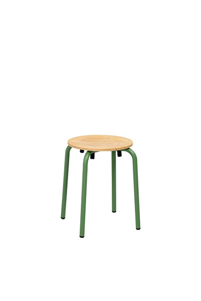 Madestr Tabu Metal Ayaklı Renkli Tabure Ø35X47H cm