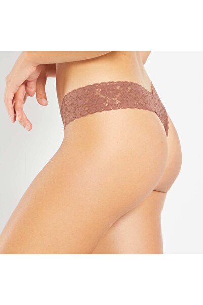 KİABİ Pack of 3 lace thongs PINK