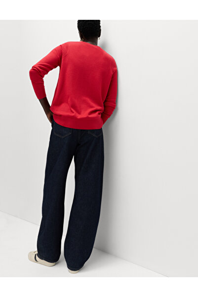 Marks & Spencer Işıltılı Bisiklet Yaka Kazak