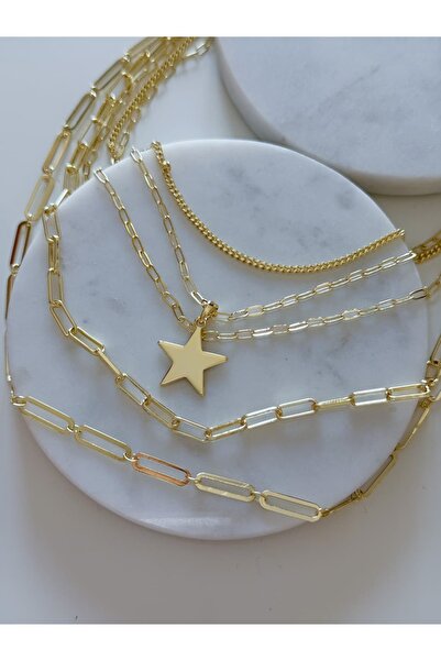 CHARMLUCKY ÖZEL SERİ YILDIZ ÇOKLU KOLYE