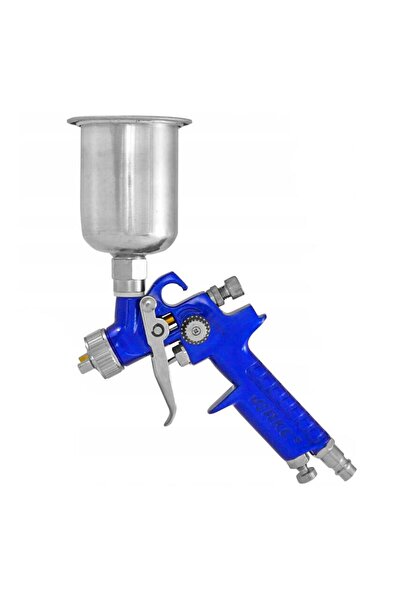 VERKE Pistol de vopsit pneumatic, duza 1mm, cu vas de aluminiu 125 ml,