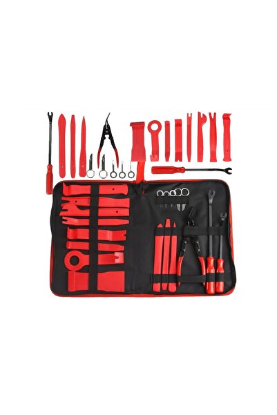 Silver Automotive upholstery puller set, 19 pieces,