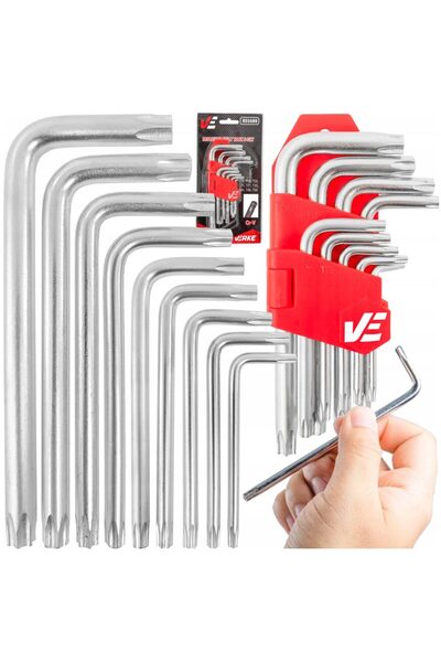 VERKE Set chei Torx, T10 - T50, 9 piese,