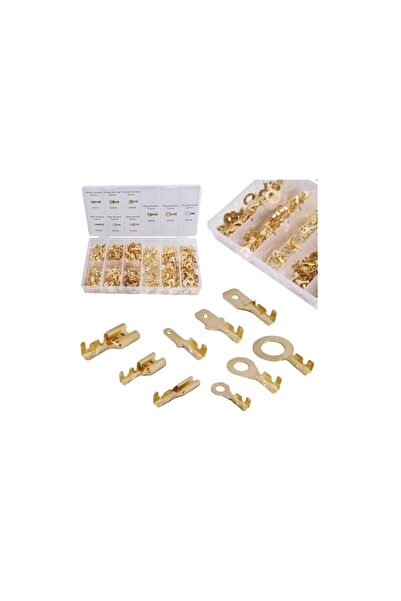 ASTA Electrical connector set, non-insulated, male-female, 450 pieces, copper,