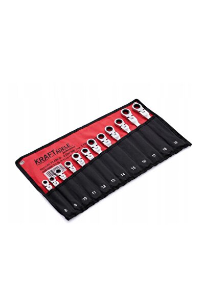Kraft Ratchet combination wrench set, 8-19 mm, 12 pieces,
