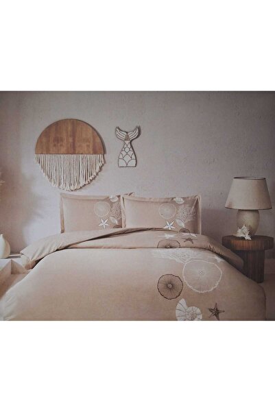 Özdilek Ranforce Double Personality Bedding Set Corallino Beige
