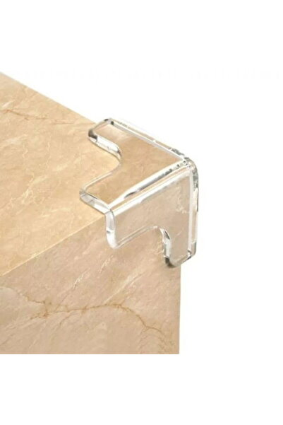 Empria Σετ 8 μίνι προστατευτικών γωνιών, τρισδιάστατης διαφανούς σιλικόνης, 2,4x0,8x0,3 εκ.