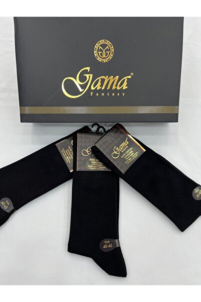 Gama Çorap 3 чифта памучни чорапи от 100% естествена памучна марля, без найлон, дебели зимни мъжки чорапи