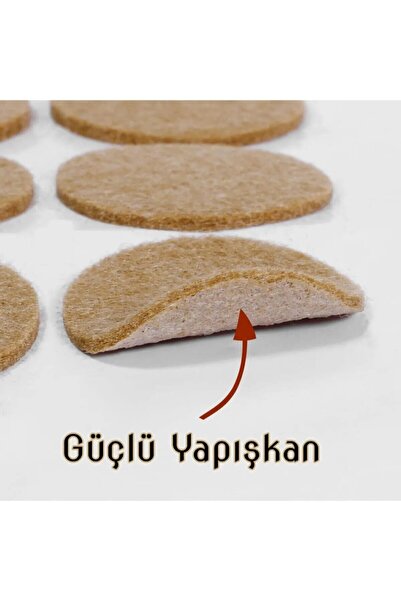 ZUZU MADE 42 Adet Karma Paket Yapışkanlı Sandalye, Masa, Koltuk Altı Parke Koruma Keçesi Ses Engeller