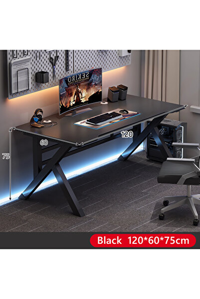 AZZHAAR Gaming Table, K Shaped Computer Table, Study Table PC table Fit in Study, Home Office(120*60CM)