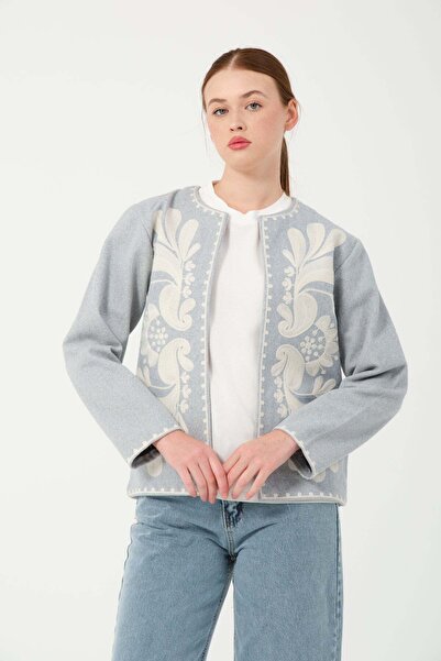 Hatun Atila Jachetă brodată HatunAtila 7862 Ice Blue