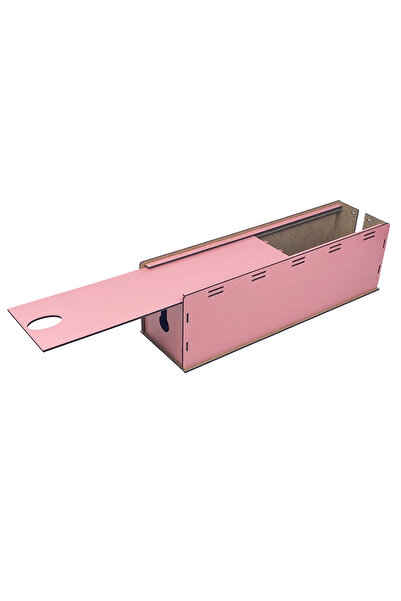 kutuTR Cable Box 40X12X14 cm Cable Socket Organizer - Pink
