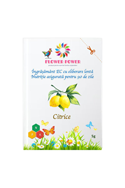 CHRD Îngrășământ Flower Power pentru citrice cu eliberare lentă, efect 90 zil...