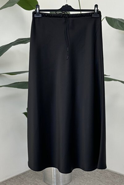 Sentez 5457 Fusta cu volan din satin Luna