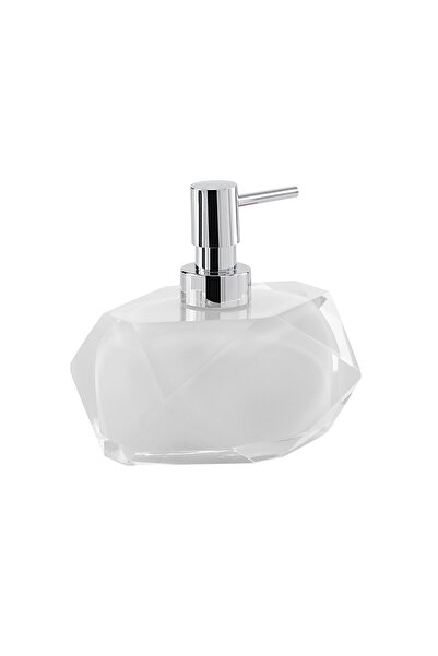 Gedy موزع الصابون السائل من شانيل، على سطح الطاولة - أبيض