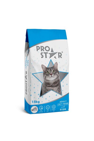 PRO STAR Yetişkin Kedi Maması Balıklı 15 kg