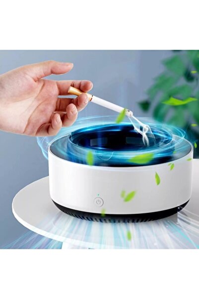Razo Electric ashtray with suction, White
