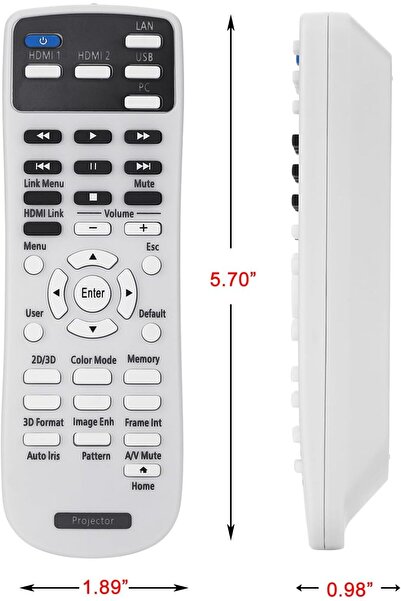 Generic جهاز تحكم عن بُعد لجهاز العرض Litance 2181830 لأجهزة Epson Home Cinema وسلسلة EH-TW