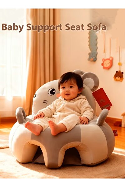 Generic Baby Support Seat Sofa Cartoon Baby Learning Sitting Chair Infants Floor Seat PP Cotton Filling