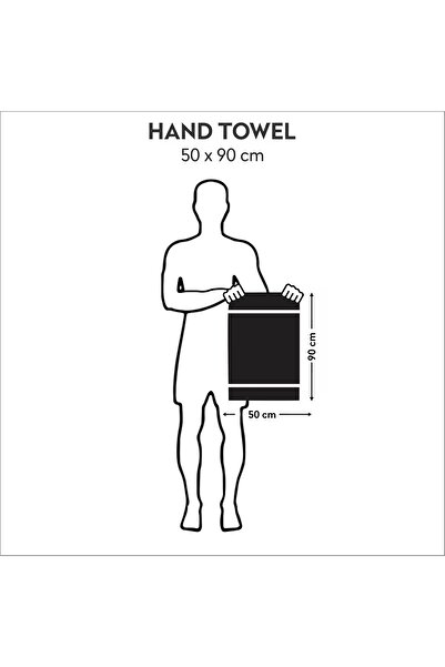 Generic Donetella 100% Combed Cotton Hand Towels, 2pc (50x90 cm), 600 g/m², Ultra Soft