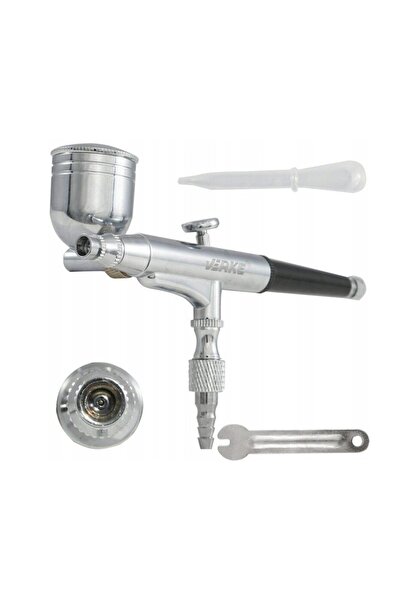 VERKE Πιστόλι ρετούς, αερογράφος, ακροφύσιο 0,33 mm, δοχείο 7 ml,