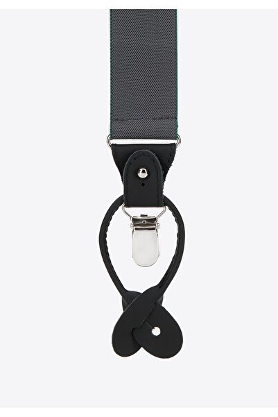 Wittchen Men's Trouser Suspenders Gray-Green Gray-Green Textile Material