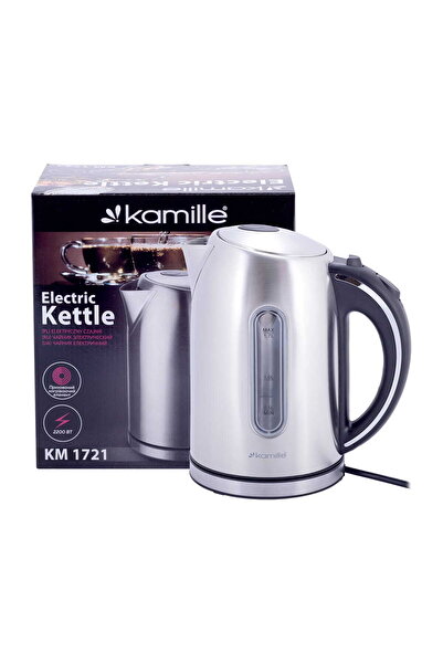 Kamille Electric kettle, stainless steel, 1.7 L, 2000 W, automatic shut-off