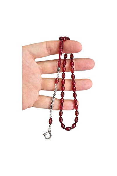 LEBLEBİ TESBİH Ufak - Small Size Fire Amber Prayer Beads Lt1438
