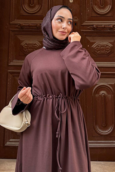 benguen Φόρεμα Hijab Z5711 Καφέ