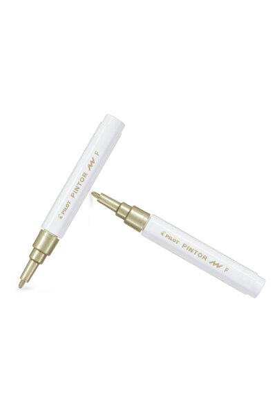 Pilot بينتور (F) طرف مستدير ذهبي (قطعتان)