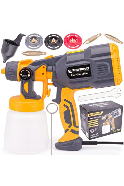 Powermat Pistol pentru vopsit electric, 550 W 3 duze 1, 1.8 2.5mm,