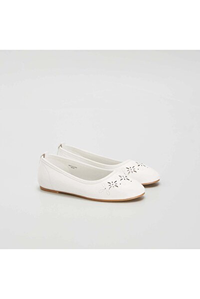 KİABİ Ballet pumps with openwork details BEIGE