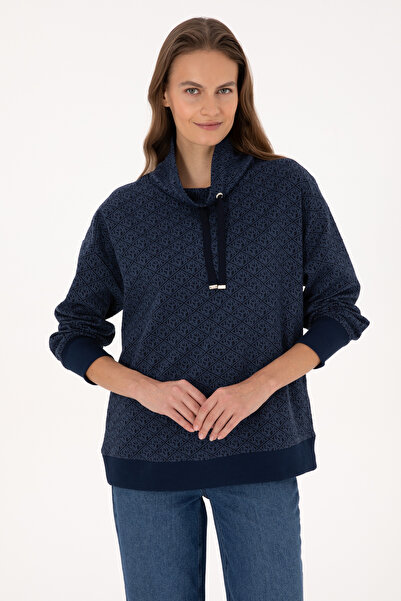 U.S. Polo Assn. سويت شيرت نسائي باللون الأزرق الداكن 50309077-VR033