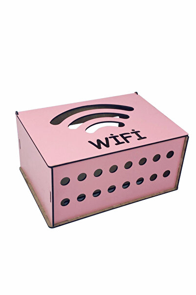 kutuTR Decorative Modem Storage Box / Wifi / Pink