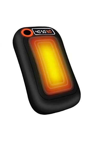 PetraBliss 10000mAh Hand Warmer Powerbank with LED Flashlight, USB-C, 3 Heat Levels (40/50/60°C) -