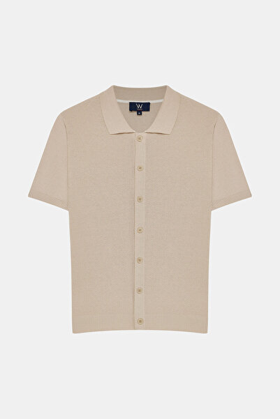 W Collection Beige Short Sleeve Shirt