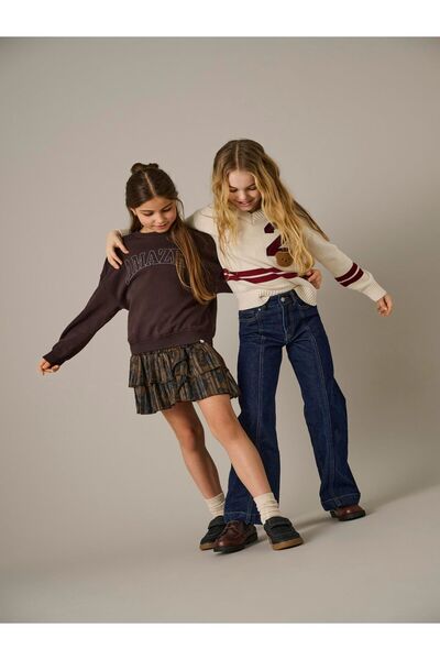 Kids Only Jeans mit weitem Bein KOGHOPE Hohe Taille Weiter Beinschnitt Jeans