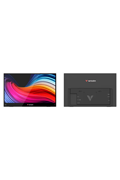 Verbatim Monitor portabil 15.6", Full HD 1920x1080, IPS, USB-C, Negru, set cu cabluri