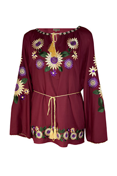 Inovius Bluza visinie cu motiv floral multicolor - BMG122 M