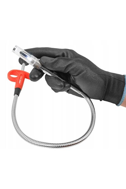 VERKE Screw extractor, flexible gripper, 3 in 1, magnetic grip, with claws and LED light, 580mm,