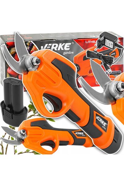 VERKE Foarfeca electrica cu acumulator pentru curatrea copacilor, florilor, arbustilor, plantelor ornament
