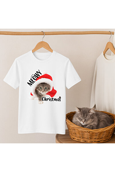 OEM Christmas themed T-shirt, Little Kitty, adults, Tipo-Art
