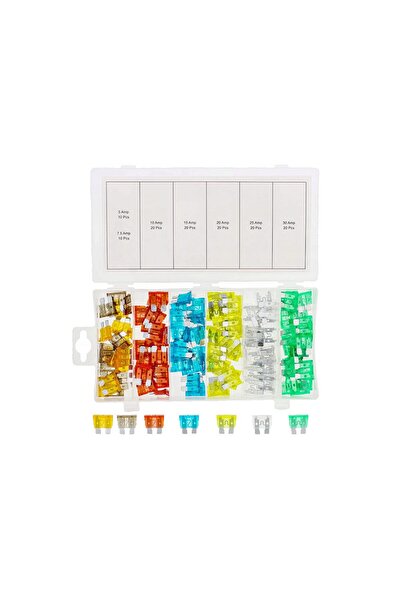 ASTA Car fuse set, flat, mini, 5 - 30 A, 120 pieces,