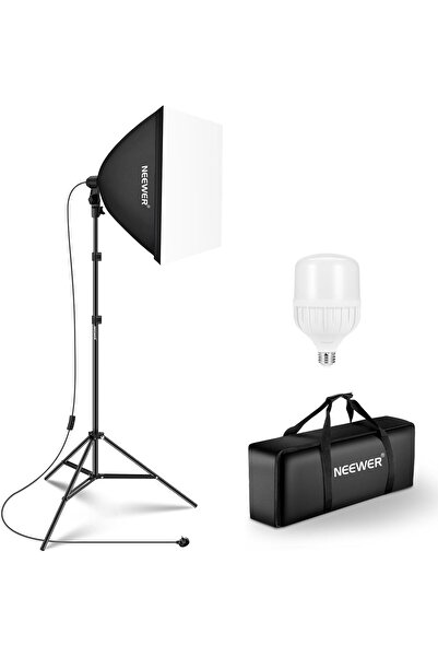 NEEWER طقم إضاءة صندوق إضاءة مكافئ بقوة 350 واط، مصباح LED 5700 كلفن، صندوق إ...