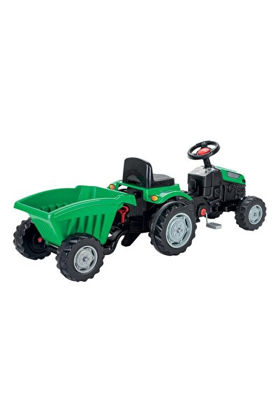 Nilly Toys 07 316 ACTIVE TRAKTÖR RÖMORKLU PEDALLI YEŞİL