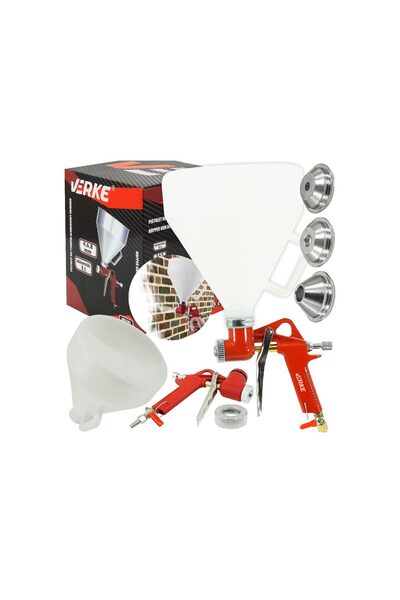 VERKE Pistol pneumatic pentru tencuiala, glet, vopsea texturata, ipsos, morta...