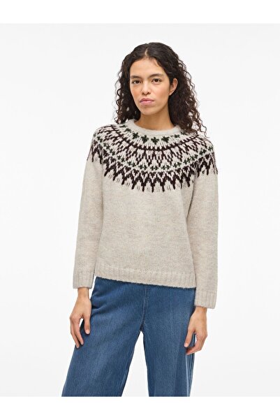 VILA Strickpullover VITUI Jacquard