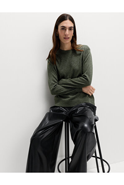 Marks & Spencer Işıltılı Bisiklet Yaka Kazak