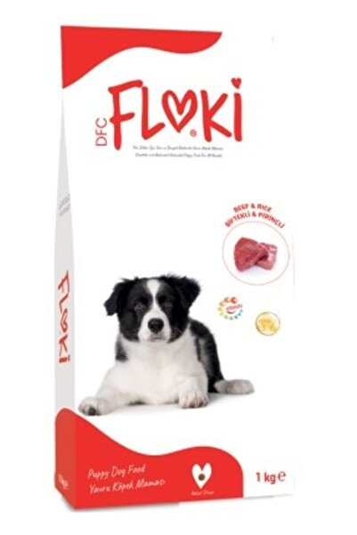 Floki Puppy Biftekli Pirinçli Yavru Köpek Maması 1 Kg